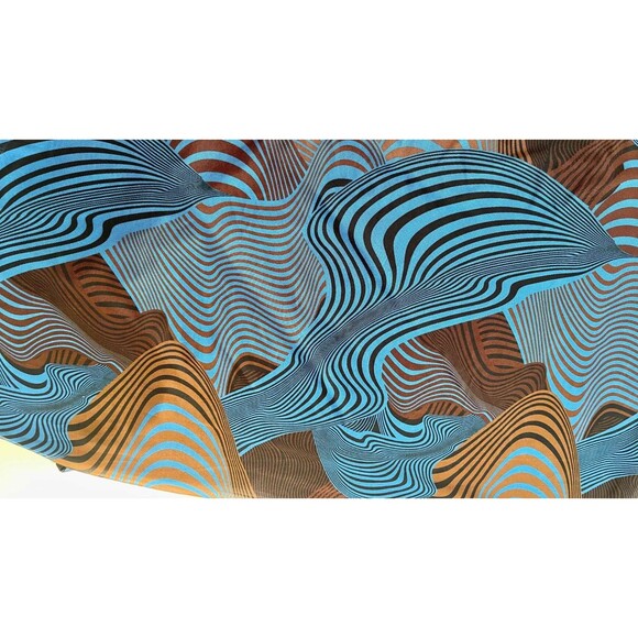 PrettyLittleThing Abstract Swirl Mesh One Shoulder Mini Dress NWT Sz 16 - Picture 12 of 15